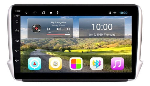 Autoestéreo 2+32g Carplay Cámara Para Peugeot 208 2008 14-18