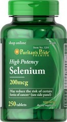 Selenio Selenium Antioxidante 200mcg Puritan 250 Tab