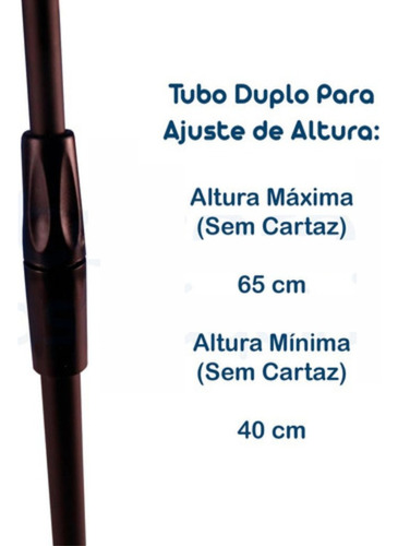6 Expositores Cartaz - A4 Metiq Pedestal Regulável +moldura