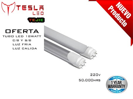 Tubo Led 18w 120cm,al X Mayor 10unidades