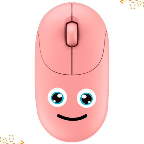 Mouse Sem Fio Moderno Design Ergonômico Clique Silencioso Cor Fino colorido e fofo Rosa