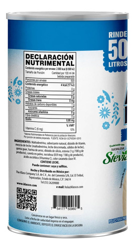 Horchata En Polvo 560g Para Preparar 50 Litros Klass