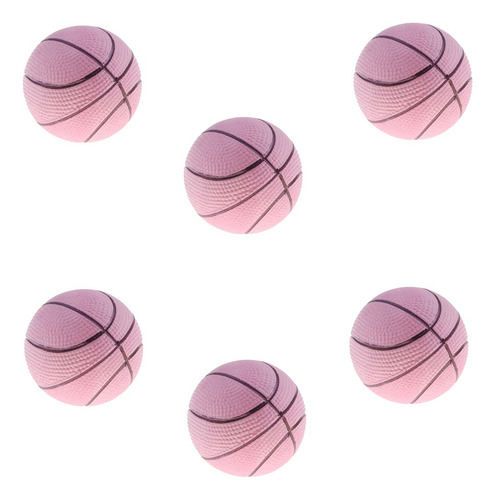 Imagen 1 de 7 de 6 Unidades Mini Pelotas De Baloncesto Hinchable Bolas De