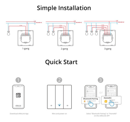 Zya Sonoff Interruptor Inteligente Blanco Con Matter M5 2c