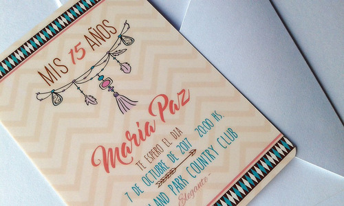 Tarjeta Invitacion Vip 15 Años X50