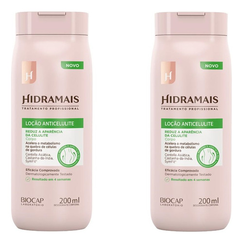 Kit 2 Creme Loção Corporal Hidramais Anticelulite 200ml