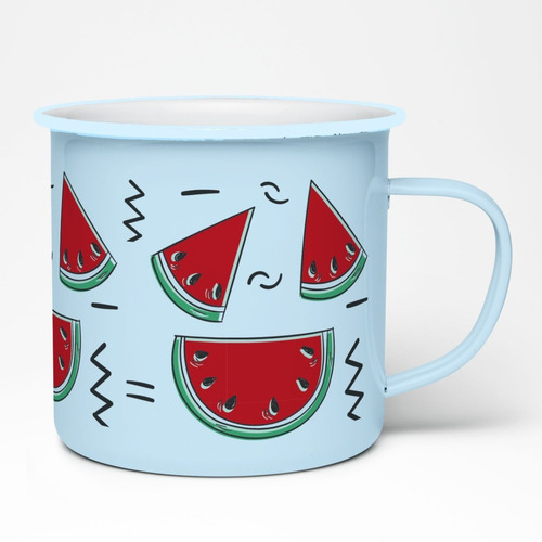 Imagen 1 de 2 de Taza Peltre 11oz Sandia