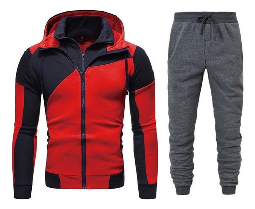 Conjunto Sudadera Chamarra Con Capucha Super Calidad Moda