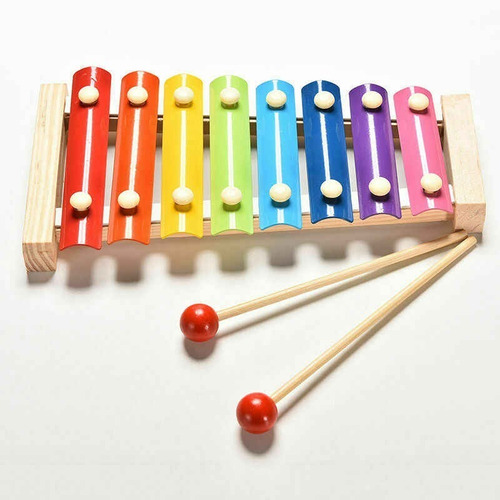 Imagen 5 de 10 de Xilofón Para Niños 8 Notas Estimulación Musical Didactico