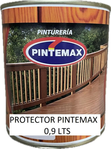 Protector Madera Premium Pintemax 0.9lts Solvente 7 Colores.