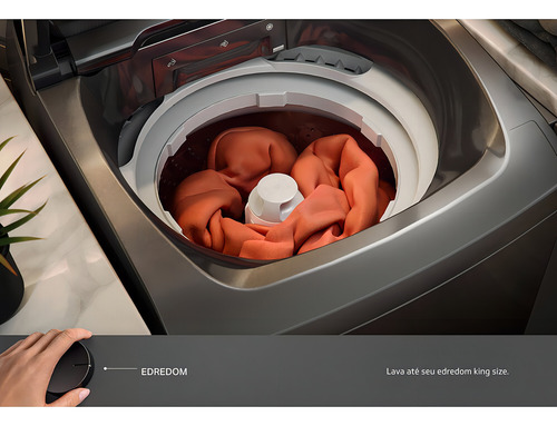 Mquina De Lavar 16kg Tecnologia Double Wash Tira Manchas 220v