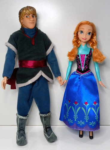 Lote Muñeca Princesa Anna Y Kristoff Frozen Disney 