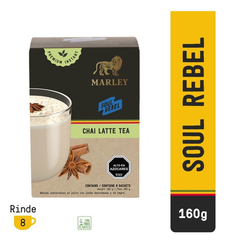 Imagen 1 de 6 de Soul Rebel Chai Latte Tea · Marley Coffee