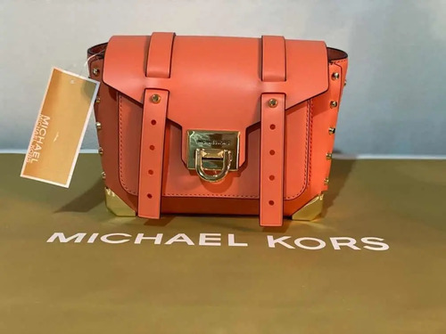 Bandolera Michael Kors Manhattan Coral- Con Cubre Polvo. | Meses sin  intereses
