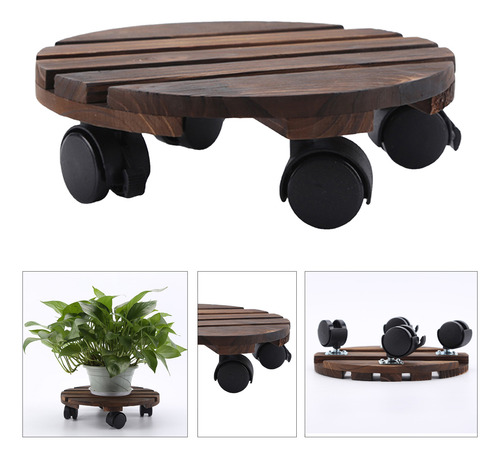 2 Bandeja De De Planta Rodante Soporte 30 Centimetros