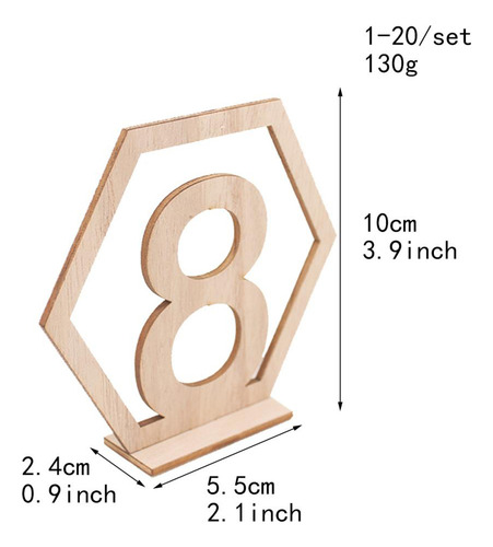 Números De De Madeira 1 20 Conjunto De Decoração Diy