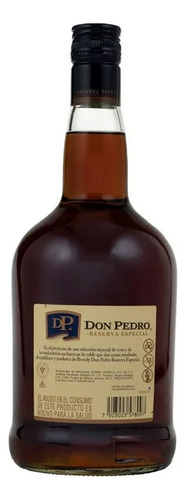 Brandy Don Pedro Gran Reserva Especial 500 Ml.