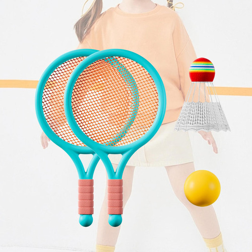 Kit De Tenis Infantil For Jugar Al Aire Libre, Azul