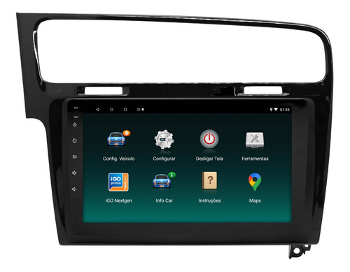 Multimidia Vw Golf Mk7 14/19 Android 14 2gb 32gb 9p Carplay