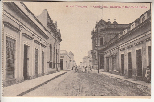 1920 Postal Concepcion Del Uruguay Calle Gral Galarza Banco
