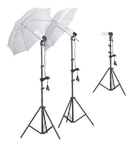 Kit Foto Profesional Paragua Led Iluminación De Estudio