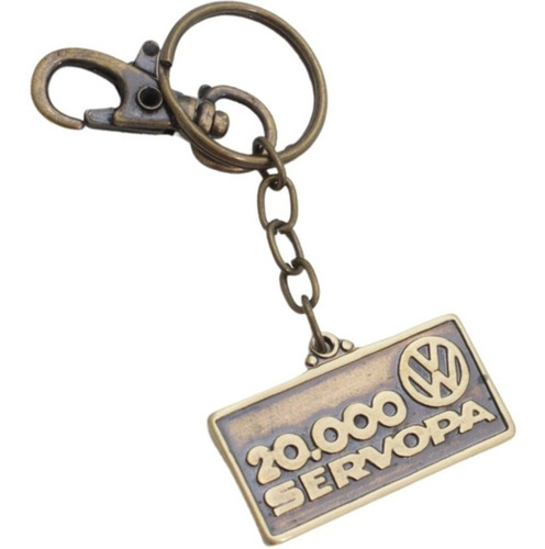 Chaveiro Dourado Concessionária Servopa Vw Brasília Variant