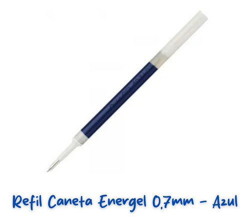 Carga Refil Caneta Pentel Energel Lr7-c 0.7 Azul Kit Com 12