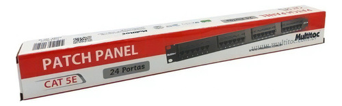 Patch Panel Cat5e 24 Portas Multitoc