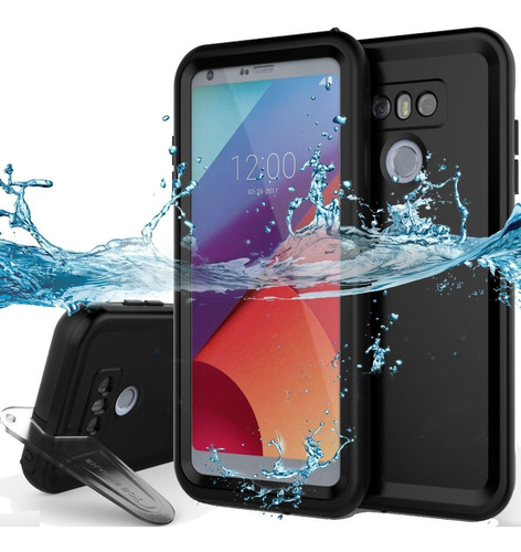 LG G6 Ft 9,8 Caso Impermeable Submarina Hermético Al Polvo A