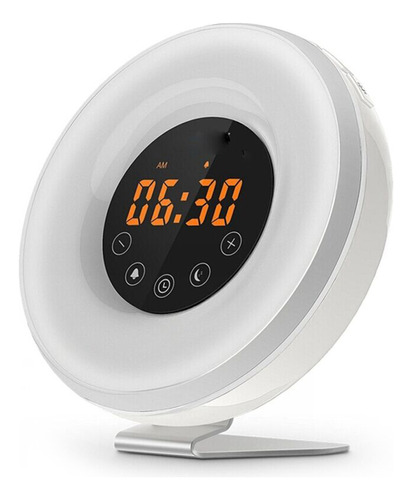 Reloj Despertador Digital Rgb Con Luz De Despertador Simulad