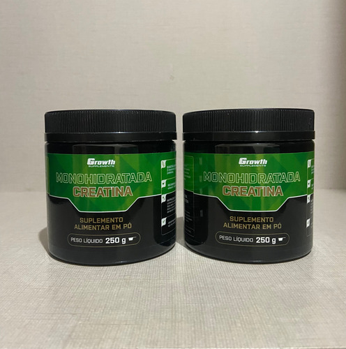 Kit 2 Creatina Monohidratada 250g Growth Supplements