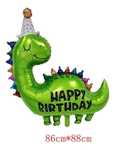 Globo Cumpleaños Dinosaurio 1 Unidad Hbd