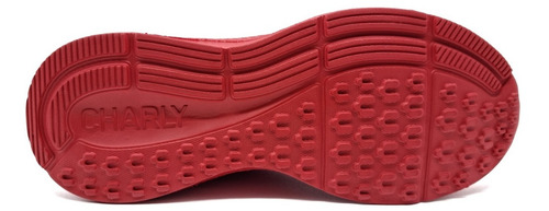 Charly Tenis Caballero Modelo 1086203 Color Rojo Hombre