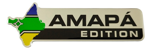 Adesivo Emblema Resinado Estado Amapá Edition Moto Carro