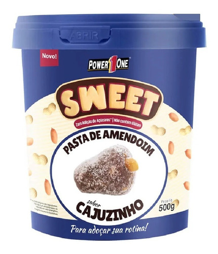Pasta De Amendoim Sweet Cajuzinho - Power One 500g