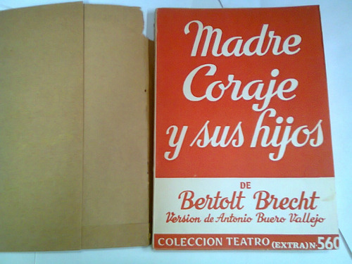 Libro Madre Coraje Y Sus Hijos Lib Selectos  Bertolt Brecht 