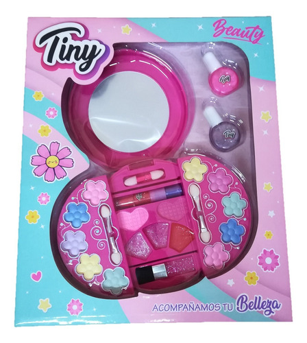 Set Maquillaje Tiny Con Espejo En Caja