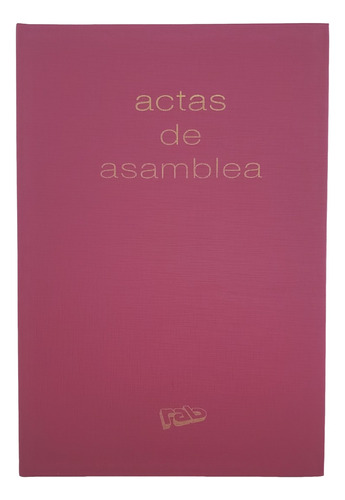 Libro Actas De Asamblea 200 Págs Tapa Dura