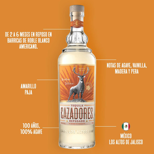 Tequila Cazadores Reposado 700ml