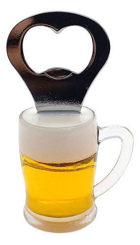 Abrebotellas Con Forma De Taza De Cerveza, Practico Abridor