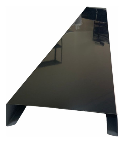 13 Metros De Pingadeira Alumínio Preto Fosco Para Muro 18cm