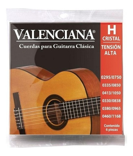 Cuerdas La Valenciana H Tensión Alta Guitarra Clásica Nylon