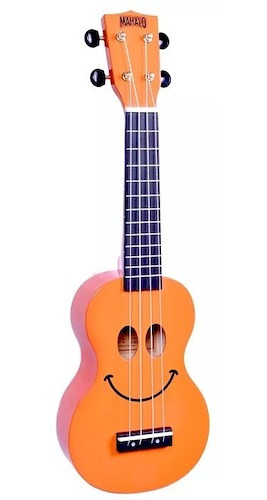 Ukelele Mahalo Carita Feliz Varios Colores U-smile + Funda