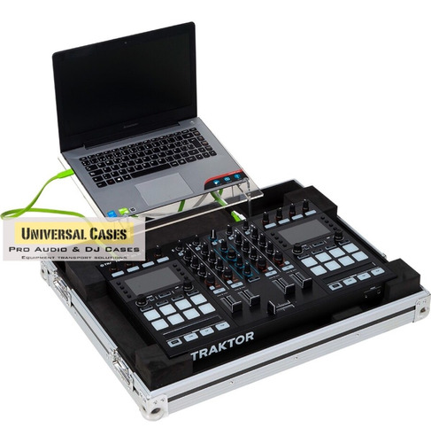 Flight Case Para Traktor S5 Com Suporte Notebook Acrilico 