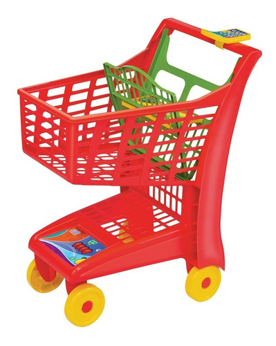 Carrinho Supermercado Infantil Market Vermelho Magic Toys