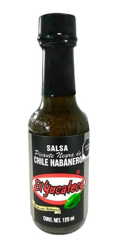 Salsa Negra Ahumada De Chile Habanero El Yucateco  120 Ml