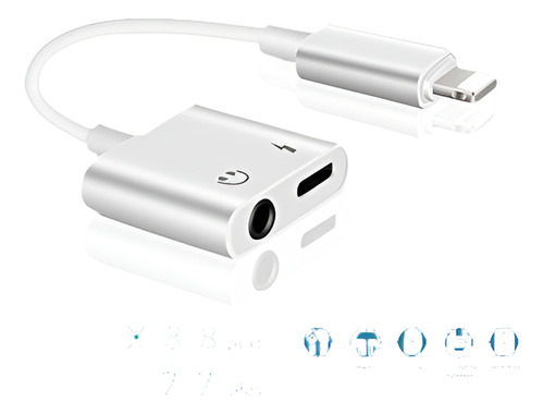 Adaptador Para Auriculares Lightning Jack 8/8 Plus iPhone 7/