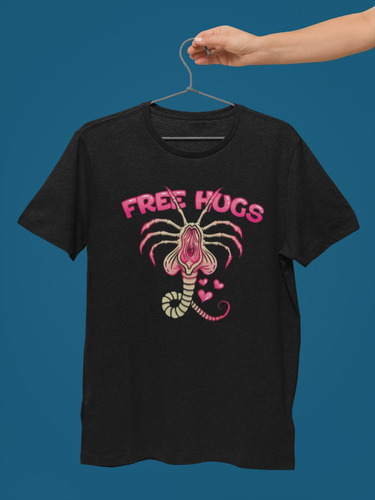 Camiseta Alien Humor Free Hugs N3