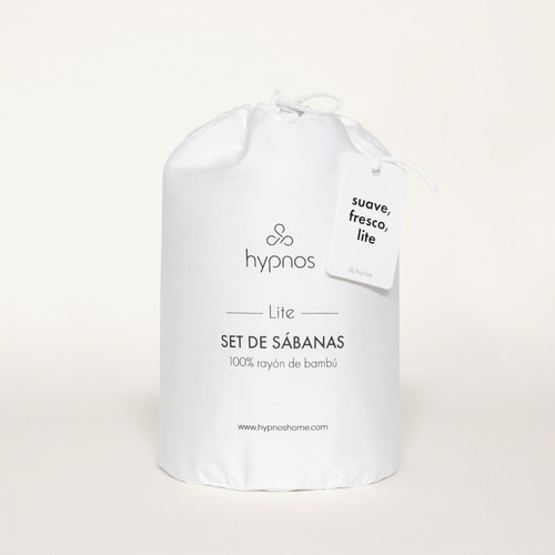 Sábanas Bambú | 2 Plazas | 100% Bambú | Blanco | Hypnos