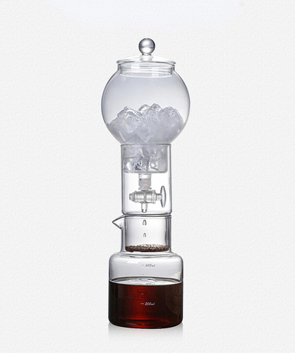Set De Cafetera Cold Brew Con Filtro De Vidrio Y Gotero Iced
